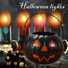 Scary Halloween Candy Bucket Detachable Pumpkin Kettle Box for Trick or Treat Spacious Eye-catching Decoration