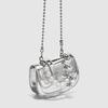 Летняя модная мини-сумка Niche Pearl Chain Crossbody Silver