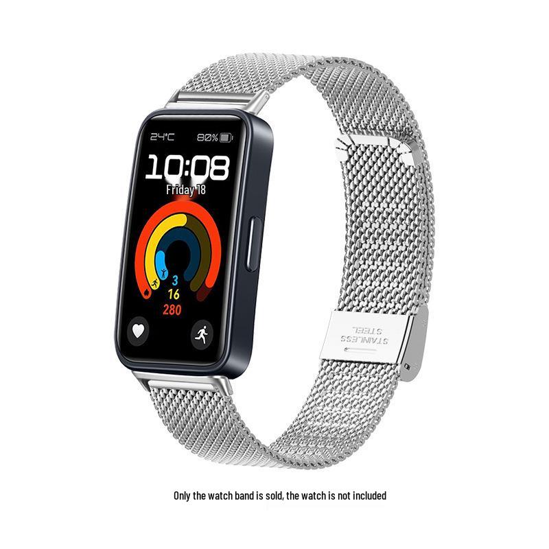 Универсальный сменный ремешок из нержавеющей стали для Huawei Band 11 Pro и Xiaomi Band 9