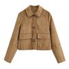 autumn and winter new European and American cross-border women's clothing street fashion casual suede jacket w09 11560