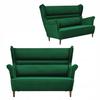Sofa Wing Sofa Zoja Scandinavian Non-folding Family Meble Green But