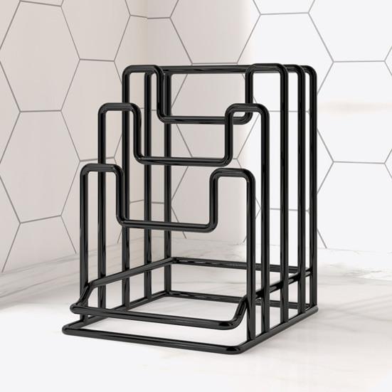 1/2 шт. Держатель для разделочной доски, подставка для крышки кастрюли, 5 сеток, прочная несущая кухонная столешница, органайзер для разделочной доски