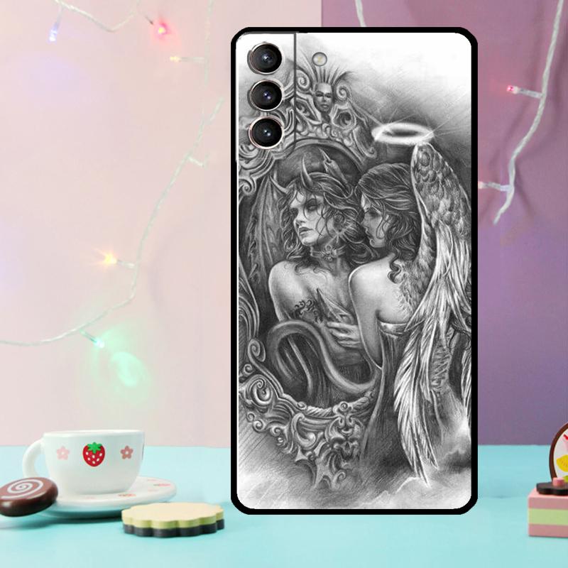 Чехол для телефона «Женщина-дьявол» для Samsung Galaxy S25 Ultra S20 S21 S22 S23 S24 Plus S9 S10 S24 FE S25 FE