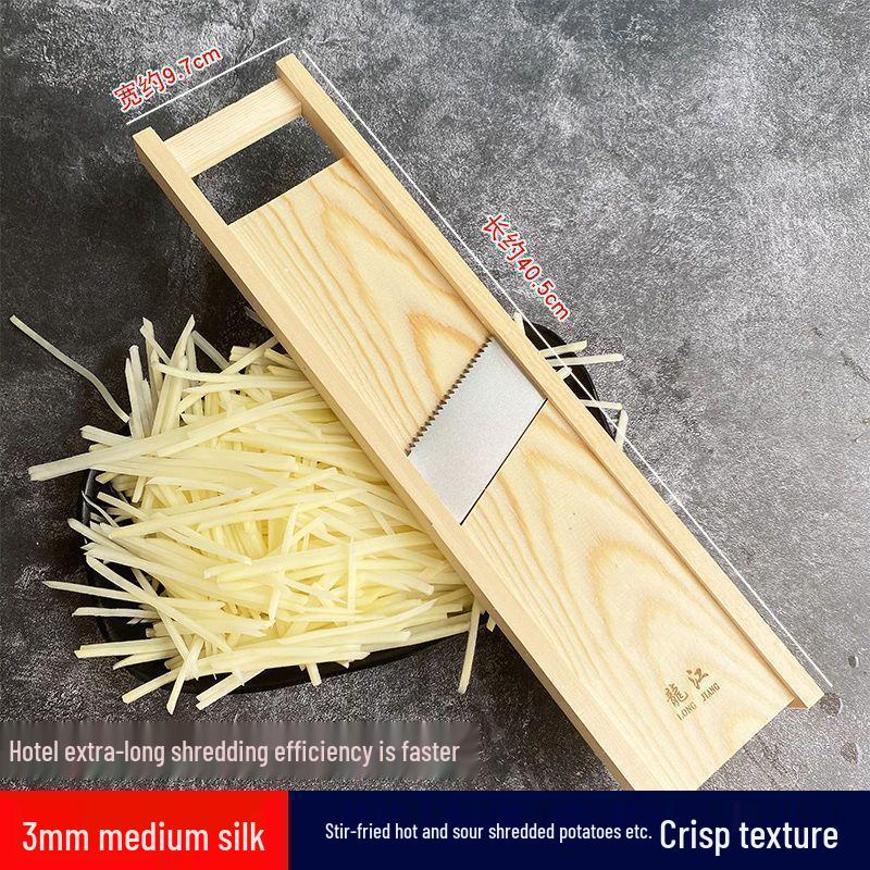 Картофелерезка и терка для овощей Longjiang 5-Coarse: Очиститель и слайсер для древесины