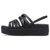 Brooklyn Strappy Black Sandals Women's
