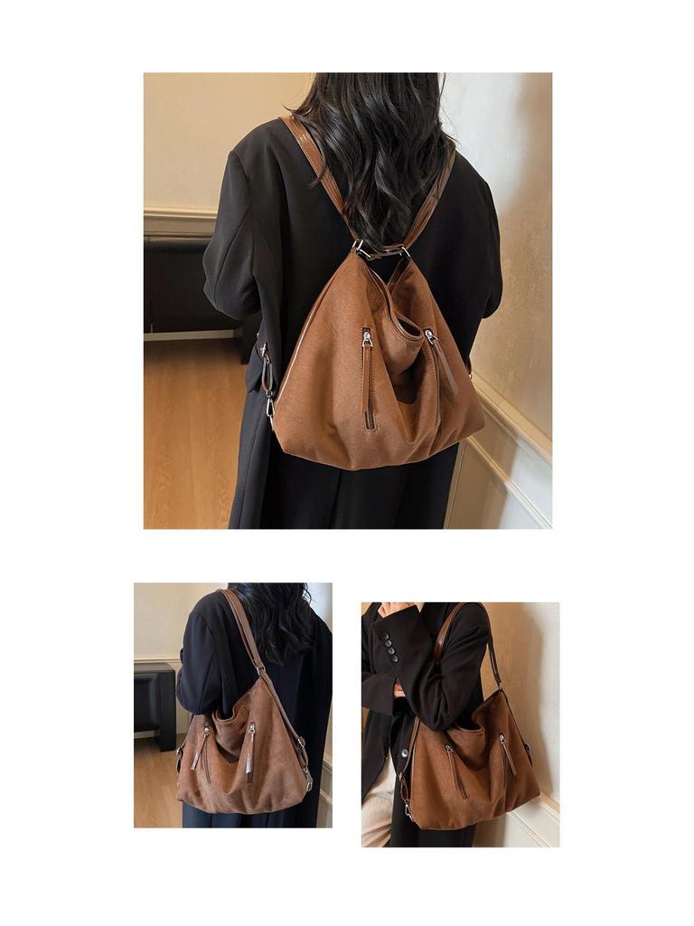 Винтажная сумка-тоут большой вместимости 2025: Стильная, Универсальная Сумка для Женщин - Ношение на Одном Плече и Через Плечо