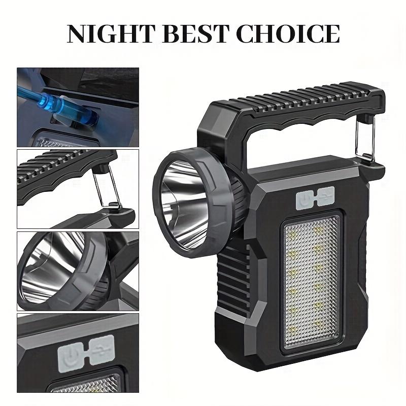 Светодиодный портативный кемпинговый фонарик с солнечной подзарядкой, подходит для кемпинга, чрезвычайных ситуаций, перебоев с электроэнергией, использования в помещении/на открытом воздухе