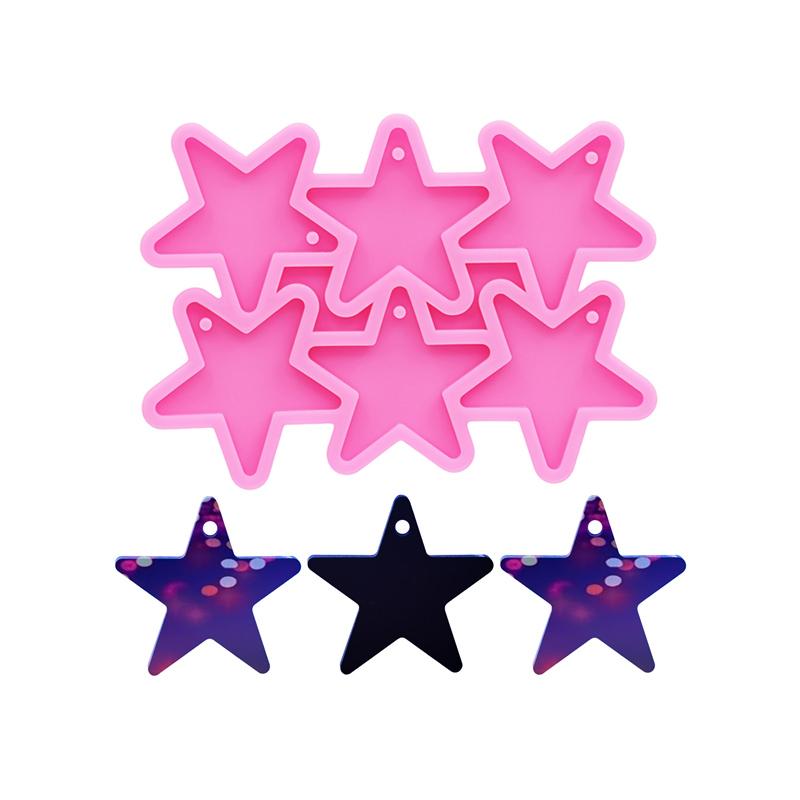 Silicone Mold Epoxy Resin DIY Keychain Earrings Necklace Jewelry Accessories Drip Molds