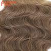 BELLA 24 inch Body Wave Crochet Hair 3PCS Synthetic Hair Braids Fake Hair Ombre Blonde Brown Natural Braiding Hair Extensions