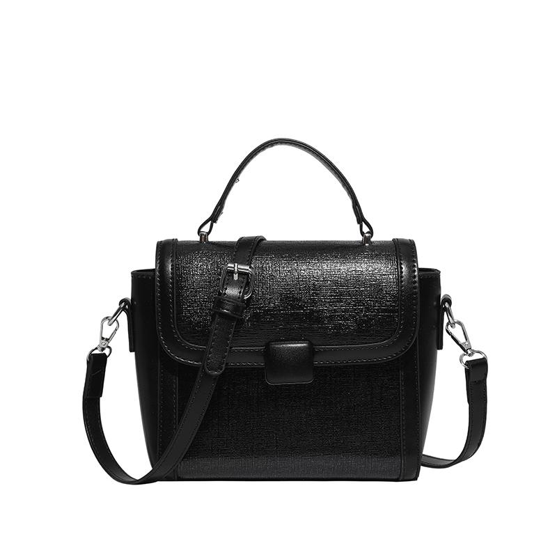 Fashion Metallic Silver Mini Satchel Bag Elegant Womens Shoulder Bags Versatile PU Leather Ladies Crossbody Purse Square Handbag