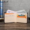 CONTACT'S Genuine Leather Vintage Short  Men Wallet Card Holder RFID Small Male Coin Purse Wallets