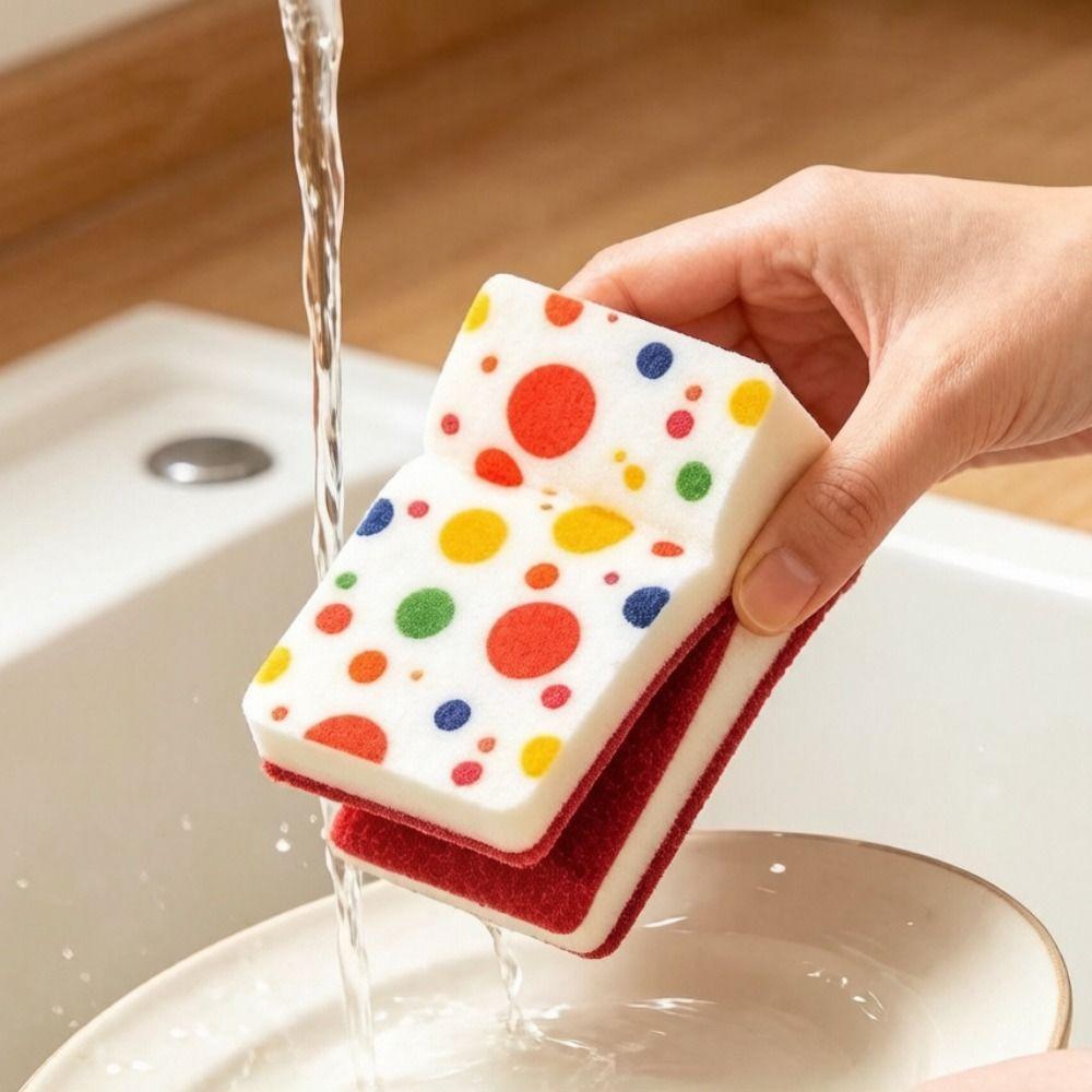 Thickened Sponge Sponge Scrubber Absorbent Kitchen Cleaning Sponge Kitchen Cleaning Tool