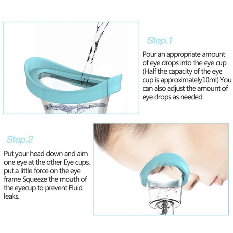 1 шт., экструзионные силиконовые чашки для мытья глаз, очиститель для глаз, компактные чашки для мытья глаз
