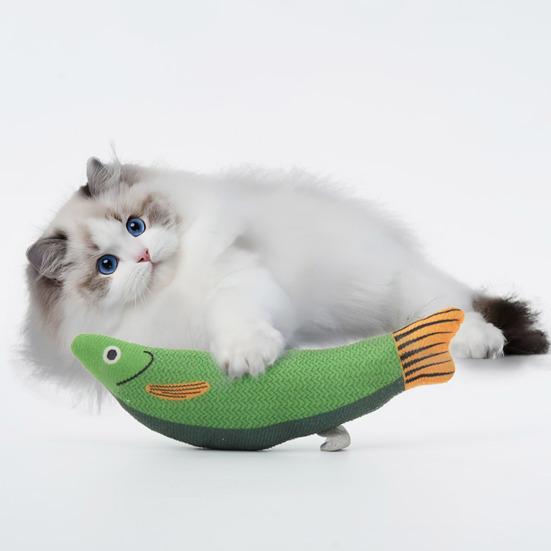 Catnip Toy with Built-in Bell Tail Persimmon And Tomato Shapes Cat Toy for Interactive Play Soft Chew-Resistant Plush Toys