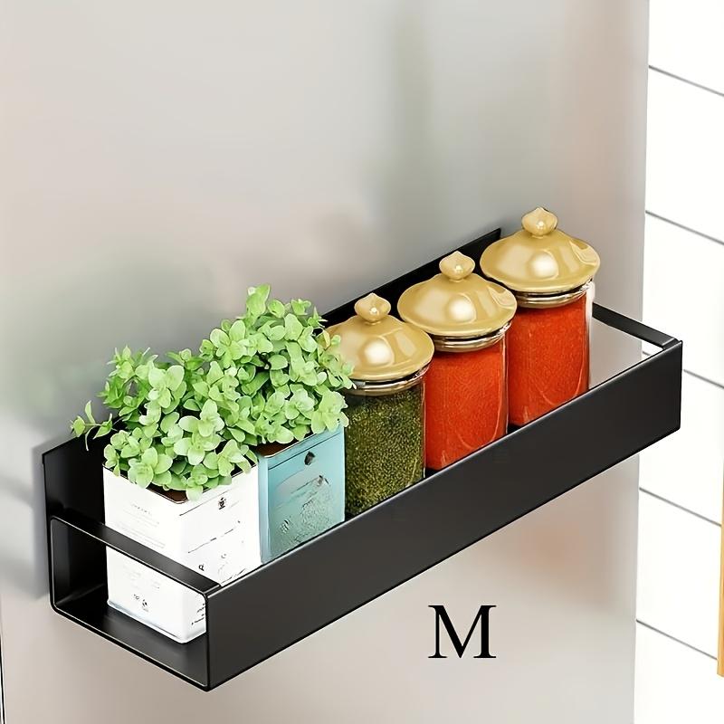 Magnetic Side Storage Rack Set, Suitable for Refrigerator and Washing Machine Side, No Need for Drilling Installation, Seasoning