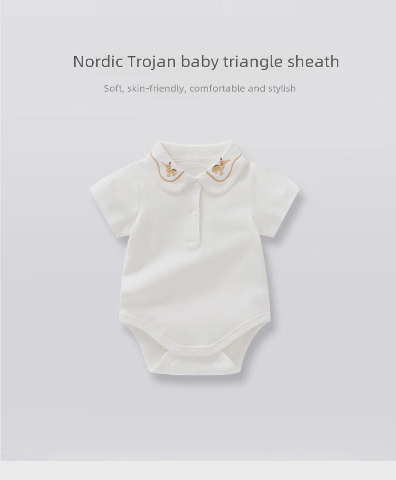 Летний комбинезон Nordic Trojan Baby: Легкий комбинезон для новорожденных с короткими рукавами