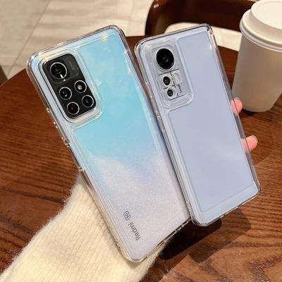Прозрачный чехол для Xiaomi Mi 10T 12T 13T 14 13 12 Lite Poco X5 X6 Pro M6 Redmi Note 13 12 12S 11 11S 10 Pro 13C 12C 10C K70 K60 ультра силиконовый чехол