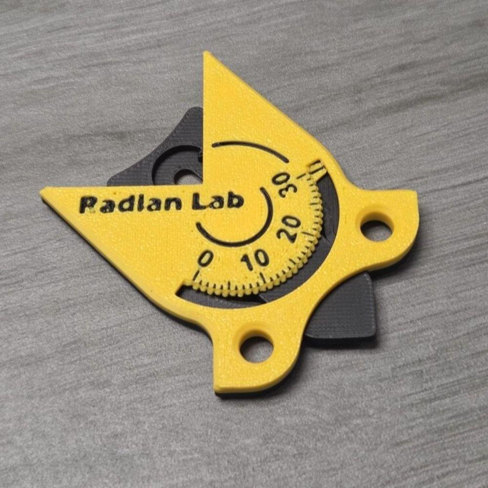 Желто-оранжевый инструмент для измерения радиуса со шкалой Измерительный прибор Инструмент для измерения радиуса угла Портативный