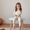 Children's Pajamas Autumn Clothes Homewear Long-sleeved Children's Clothing Set Pure Cotton Class a