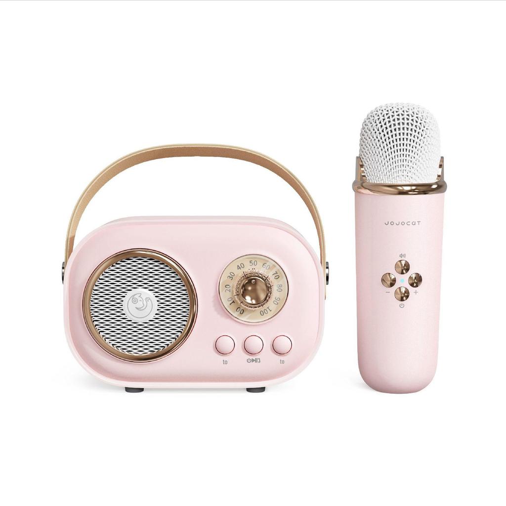 Retro Bluetooth KTV Microphone & Speaker: Portable Wireless Birthday Gift for Girls
