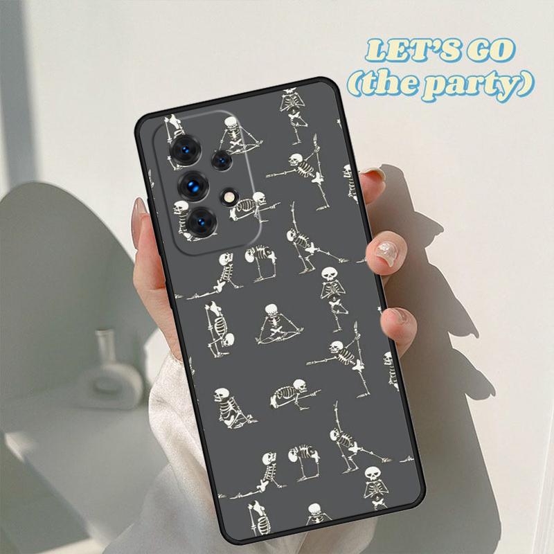 Чехол для телефона Skeleton Yoga Для Samsung Galaxy A42 A31 A40 A51 A71 A32 A80 A91 A52 A72 A73 A20e A21S A50 A70 A11 A12 Обложка
