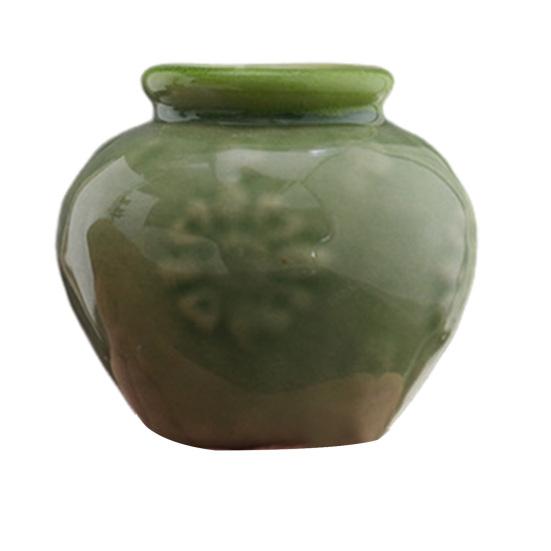 Мини-статуэтка вазы для цветов, винтажная цветная керамика, миниатюрная статуэтка вазы, скульптура, крошечный держатель для цветочного горшка, украшение