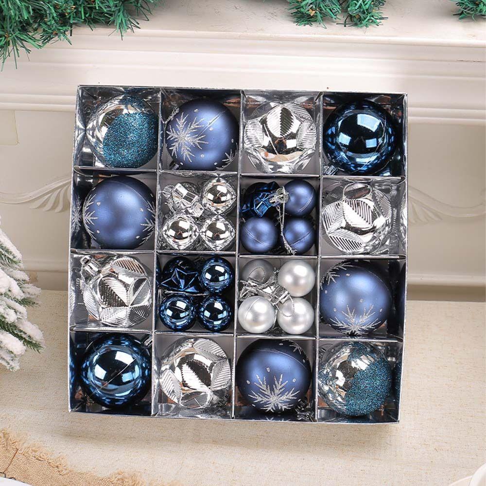 44pcs Shatterproof Painted Christmas Balls Pendant Merry Christmas Decor  Holiday Wedding Party