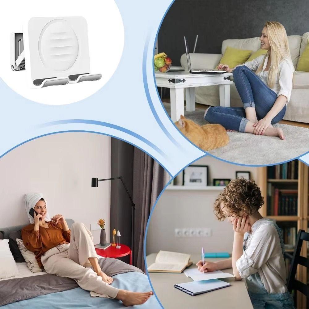 Adhesive Tablet Wall Mount Plastic Desktop Bracket Gifts Phone Tablet Stand Office