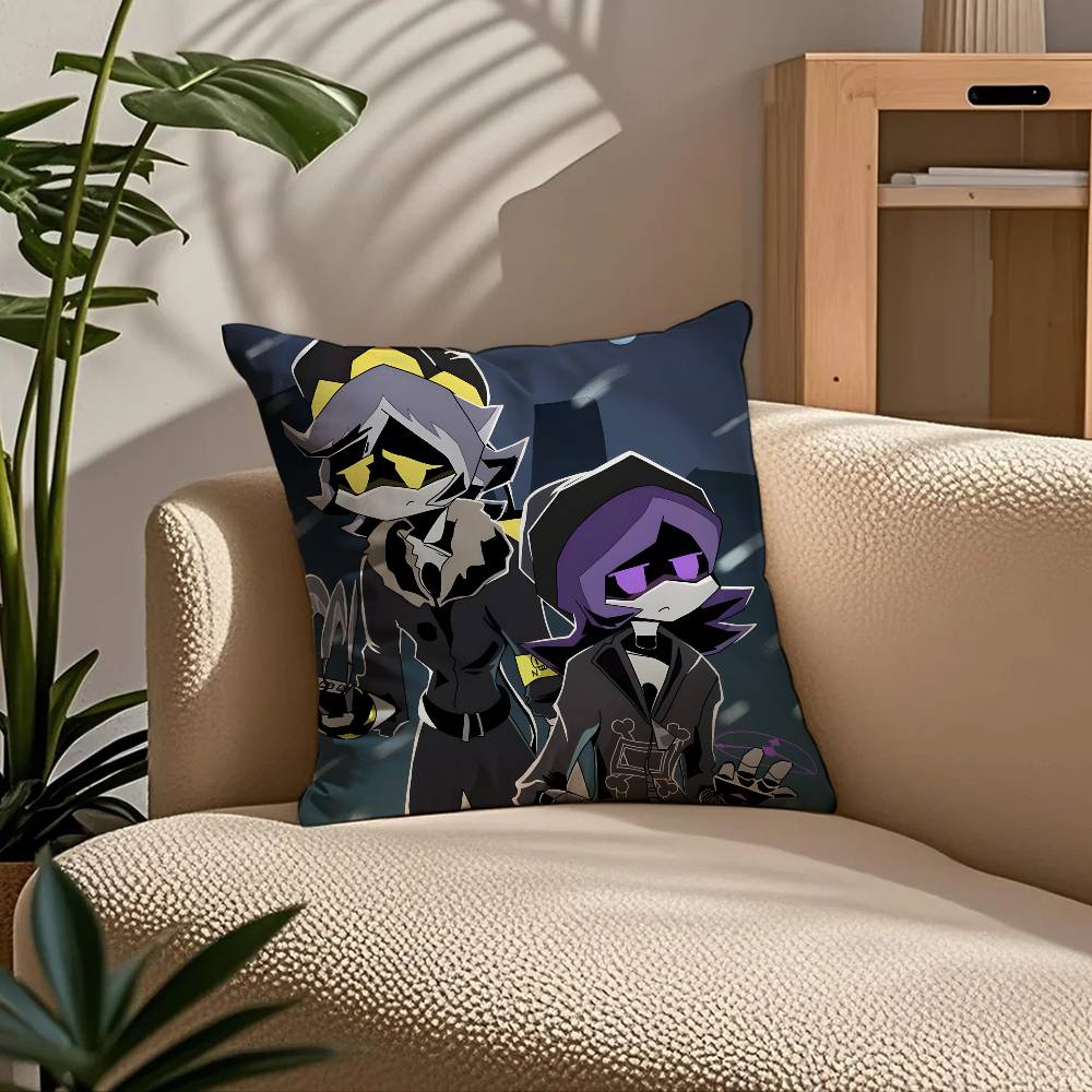 ANIME m-Murder d-Drones Pillow Case Comfort Sofa Bed Silky elegant Invisible zipper Custom Decorative cushion cover