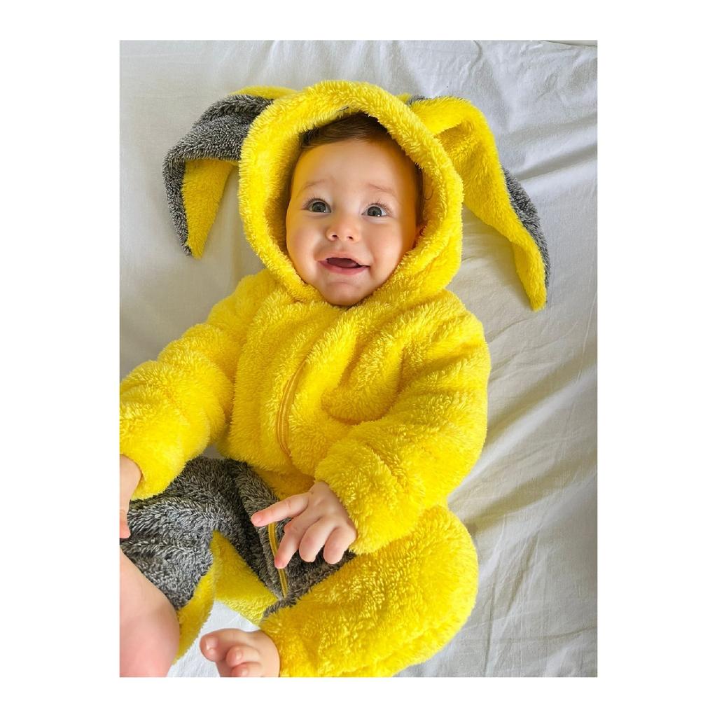 Welsoft плюшевый унисекс зимний детский спальный мешок с кроликом на молнии