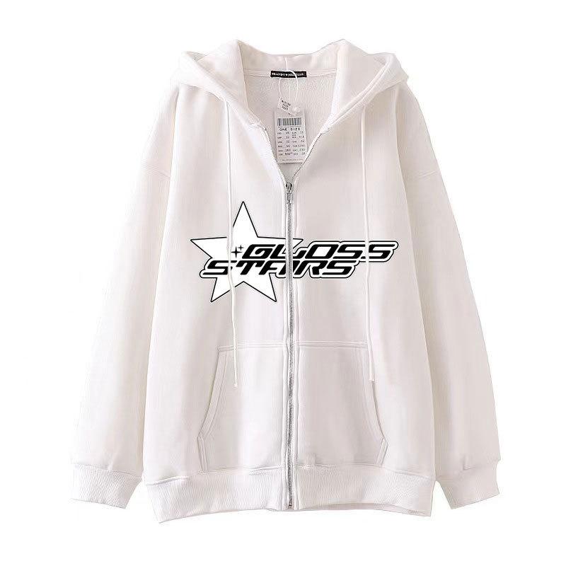 Европейская и американская мужская одежда Amazon Dark Style в стиле хип-хоп, готика Harajuku Y2K, толстовка с капюшоном на молнии с пентаграммой, куртка с капюшоном