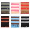 GRAVER [UNISEX] Logo Embroidered Stripe Bold Long Muffler_6 Colors
