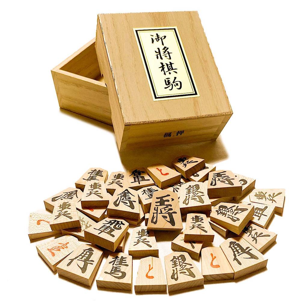 Сёги 5 складных досок сёги и деревянные фигуры сёги Тэндо, оригинальный набор для движения фигур Сузукадо Син-Кацура №. [с карточками]