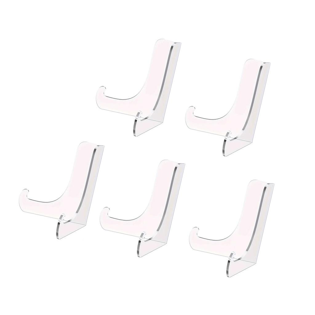 5 шт. Маленькая акриловая подставка-мольберт для демонстрации тарелок, карточек, фотографий, рамок, книг, журналов и многого другого устойчивым способом