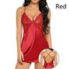 Женское модное сексуальное нижнее белье, прозрачная атласная сорочка, комбинация, пижама, шелковый кружевной халат, платье, ночная рубашка, сорочка