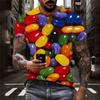 Fashion Cool Personality Novel Graphic T Shirts Men Casual Trend Hip Hop Harajuku Printed Round Neck Short Sleeve Tees