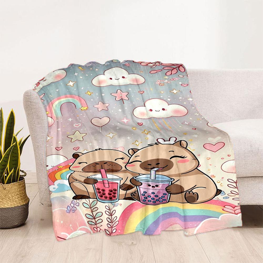 1pc Heart Shaped Bears Blanket Comfortable Soft Lightweight Perfect for Travel Camping Picnics Sofa Office bedroom Gift for Friends