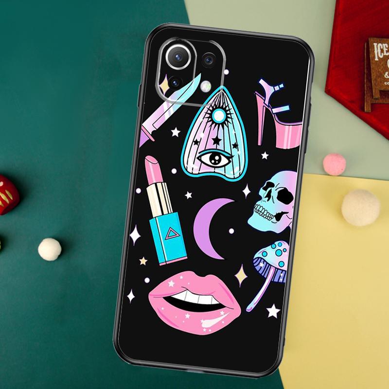 Girly Pastel Witch Goth Case For Xiaomi 13 14 15 Ultra 11T 12T 13T 14T Pro POCO X7 Pro X3 X5 F5 F6 M6 X6 Pro Cover