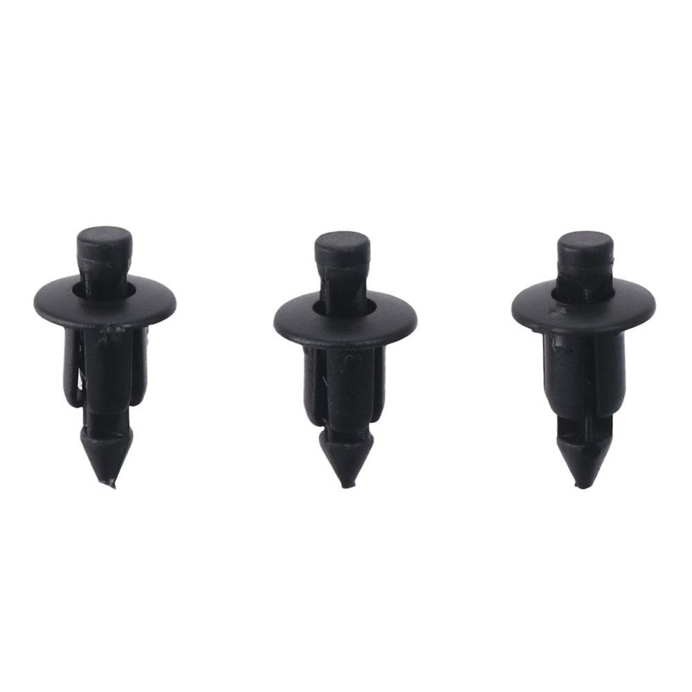 50 шт. нейлоновый фиксатор зажима черный заклепочный штифт автомобильные аксессуары детали зажим для автомобиля