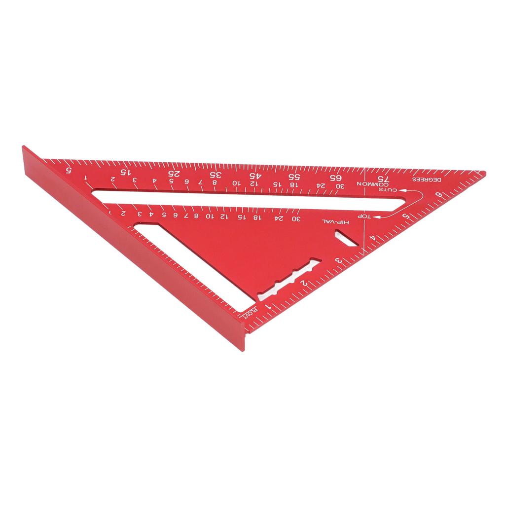 Плотницкий угольник 7 дюймов, столярный инструмент для измерения стропил, 90 45 градусов, металл, алюминиевый сплав