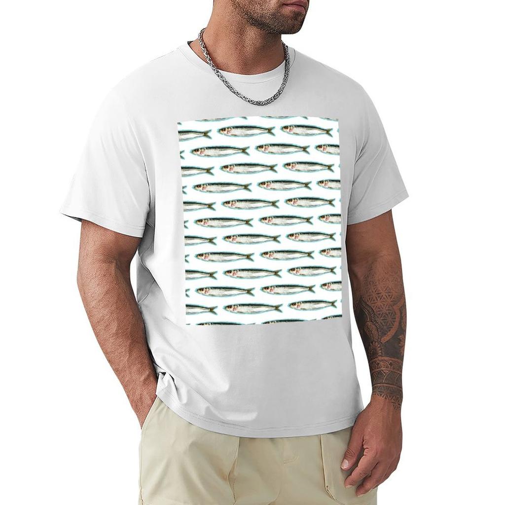 La Sardina The Sardine TShirt boys whites plus size tops t shirts for men graphic