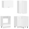 Kitchen Unit LYON 8 pcs White Engineered Wood