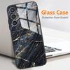 Чехол-крышка для Samsung F34 5G для Samsung Galaxy M34 5G SM-M346B Мраморная печать Закаленное стекло Чехол для Samsung M 34 F34 6.5"