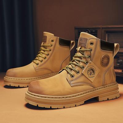 Ботильоны Taco Мужские Мужские Рок-ботинки Роскошная обувь Высокое качество Мужская защитная обувь Платье Ботильоны Мужчина Бесплатная доставка Обувь Коричневый ботинок