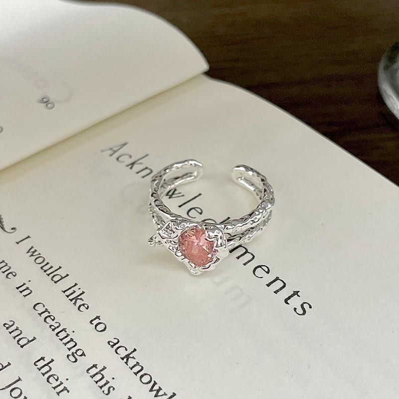 Retro Style Versatile Heart Open Ring for Women