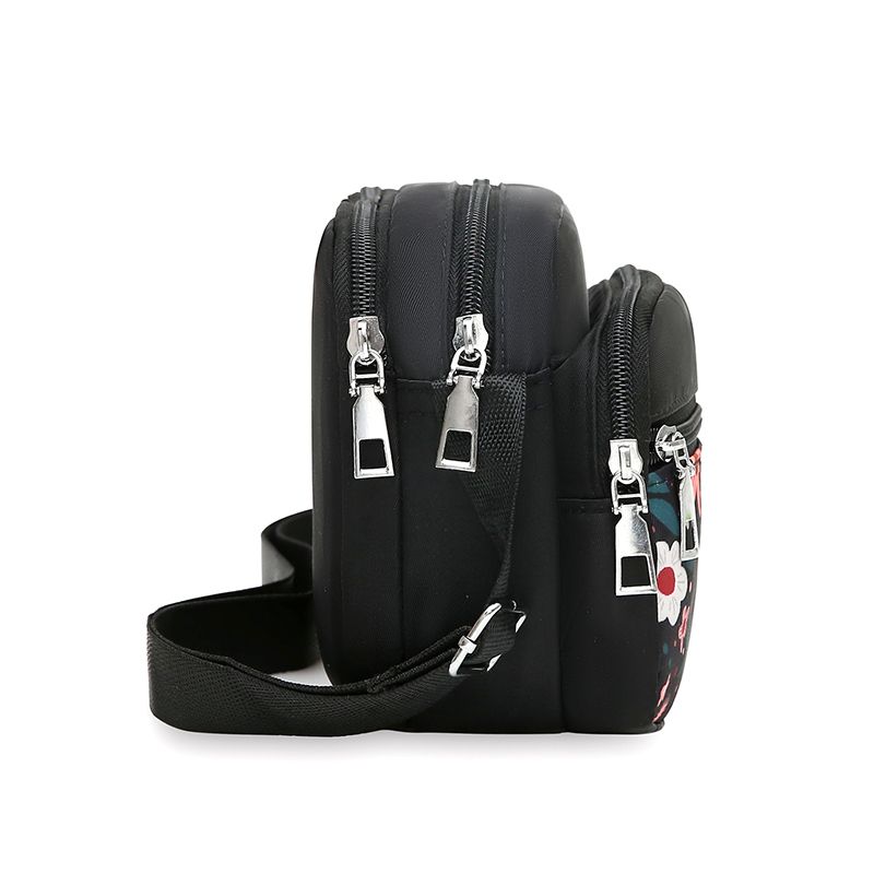 Женская сумка из нейлона для людей среднего и пожилого возраста, сумка через плечо из ткани, многослойная женская сумка для бизнеса