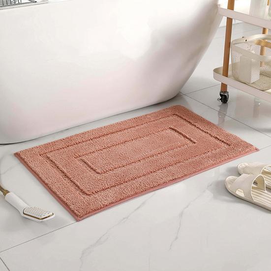 Doormat Oblong Shape Anti-slip Strong Water Absorption Foot Drying Wear-resistant Indoor Entrance Door Mat Living Room Kitchen Bathroom Entryway