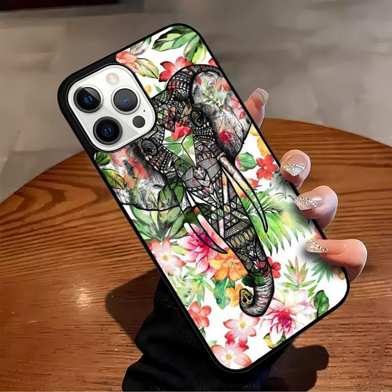 Elephant Cool Colourful Art Phone Case For iPhone 17 Air 16 15 14 13 12 11 Pro Max Max Plus Bumper Case Cover