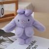 Stuffed Animal Bow Bunny Plush Keychain Lifelike Bow Bunny Plush Toy  Backpack Decoration