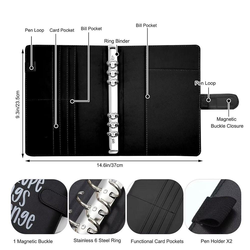 Colorful 100 Day Challenge Budget Binder Loose-leaf Saving Money Organizer Journal Planner